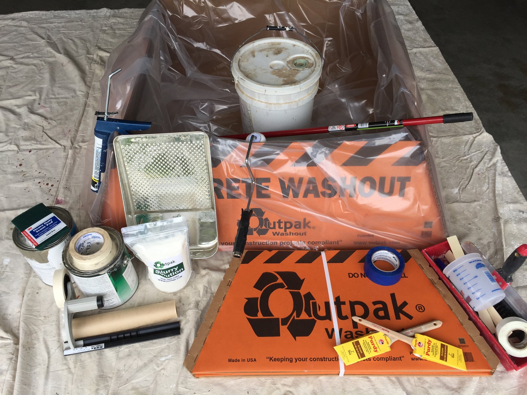 Outpak Outpak Corrugated Concrete Washout | Paint Washout - 4