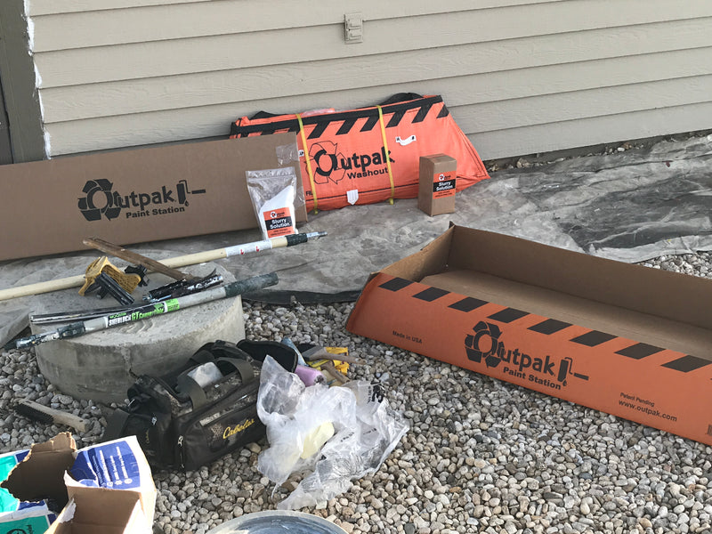 Outpak Outpak Concrete Washout | Paint Washout - 4'x4'x14