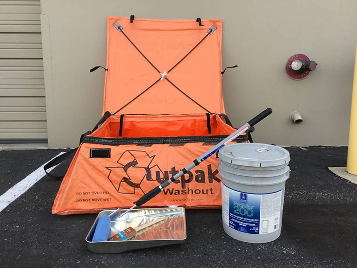 Outpak All-Weather Concrete Washout Paint Washout - 4x4x12